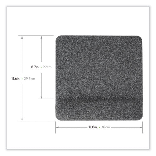Image of Allsop® Premium Plush Mouse Pad, 11.8 X 11.6, Gray
