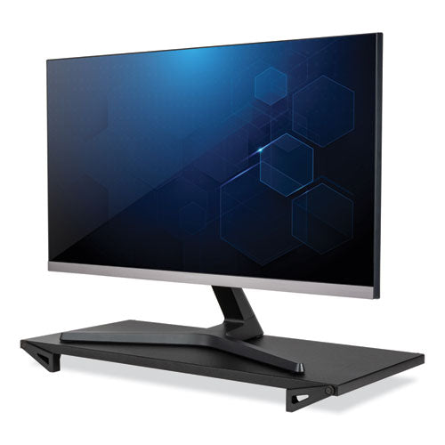 Image of Allsop® Lo Riser Monitor Stand, For 32" Monitors, 24" X 11" X 2" To 3", Black, Supports 30 Lb