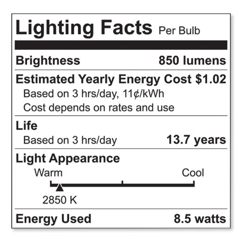 Image of GE Reveal Hd+ Led A19 Light Bulb, 8.5 W, 4/pack