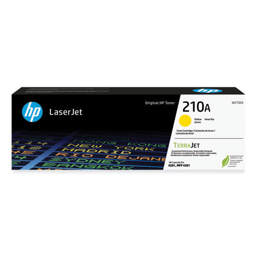 Image of HP Hp 210a, (w2102a) Yellow Original Laserjet Toner Cartridge