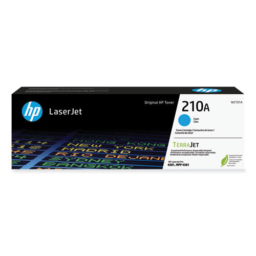 Image of HP Hp 210a, (w2101a) Cyan Original Laserjet Toner Cartridge