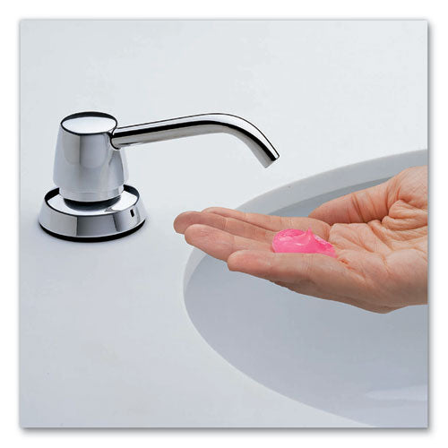 Image of Bobrick Contura Lavatory-Mounted Soap Dispenser, 34 Oz, 3.31 X 4 X 17.63, Chrome/stainless Steel