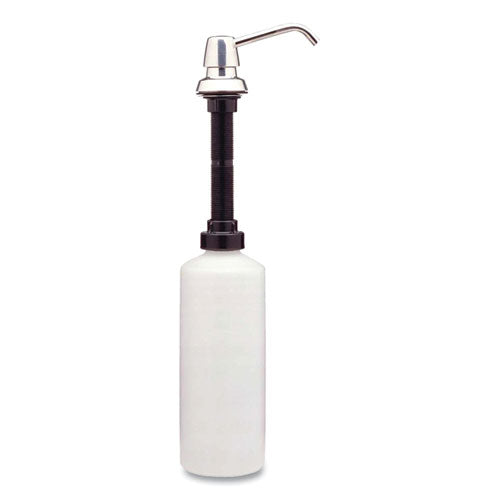 Image of Bobrick Contura Lavatory-Mounted Soap Dispenser, 34 Oz, 3.31 X 4 X 17.63, Chrome/stainless Steel