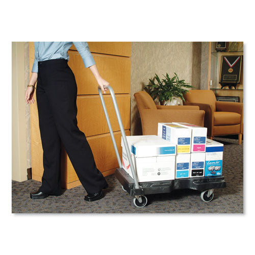Image of Rubbermaid® Commercial Utility-Duty Home/office Cart, 250 Lb Capacity, 20.5 X 32.5, Platform, Black