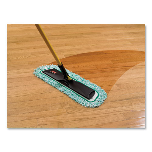 Image of Rubbermaid® Commercial Dust Pad With Fringe, Microfiber, 18" Long, Green, 6/carton