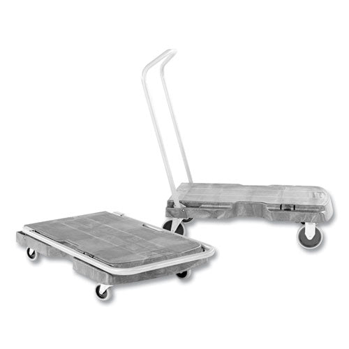 Image of Rubbermaid® Commercial Utility-Duty Home/office Cart, 250 Lb Capacity, 20.5 X 32.5, Platform, Black