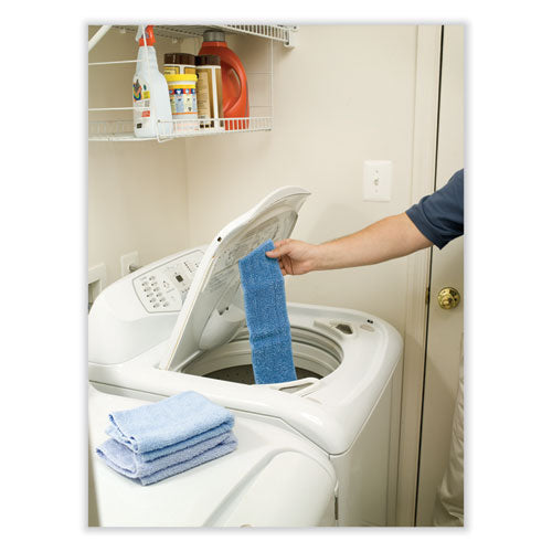 Image of Rubbermaid® Commercial Economy Wet Mopping Pad, Microfiber, 18", Blue