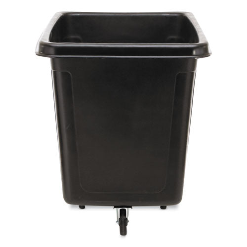 Image of Rubbermaid® Commercial Cube Truck, 149 gal, 600 lb Capacity, Plastic, Black
