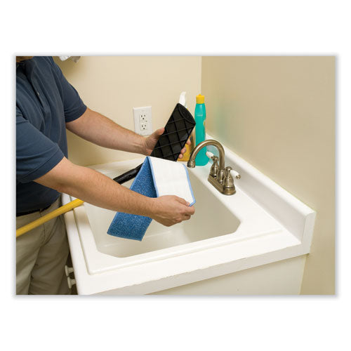 Image of Rubbermaid® Commercial Economy Wet Mopping Pad, Microfiber, 18", Blue