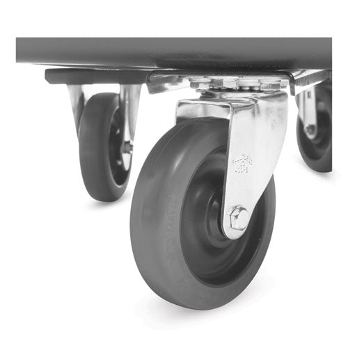 Image of Rubbermaid® Commercial Cube Truck, 149 gal, 600 lb Capacity, Plastic, Black