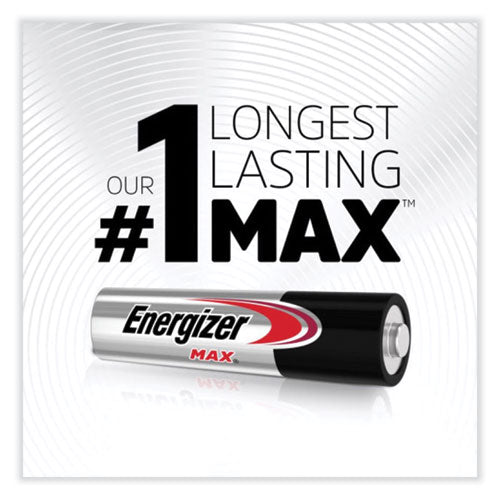 Image of Energizer® Max Aaa Alkaline Batteries, 1.5 V, 4/pack, 6 Packs/box