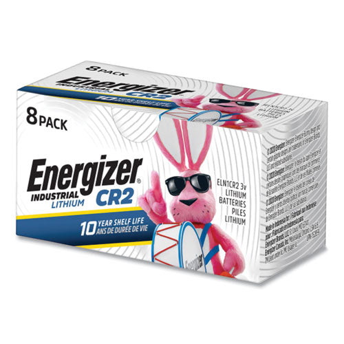 Image of Energizer® Industrial Lithium Cr2 Photo Battery, 3 V, 8/pack