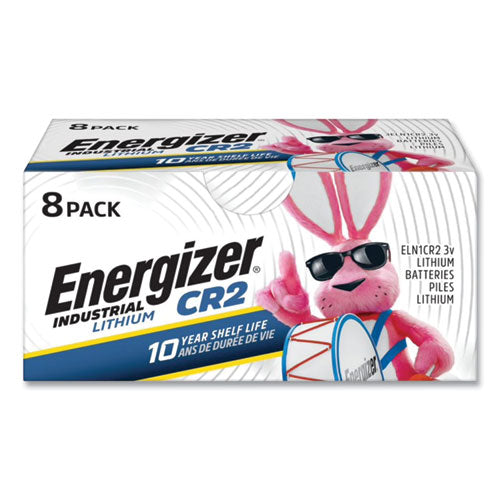 Image of Energizer® Industrial Lithium Cr2 Photo Battery, 3 V, 8/pack