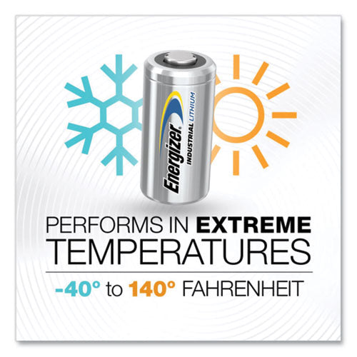 Image of Energizer® Industrial Lithium Cr123 Photo Battery, 3 V, 12/pack