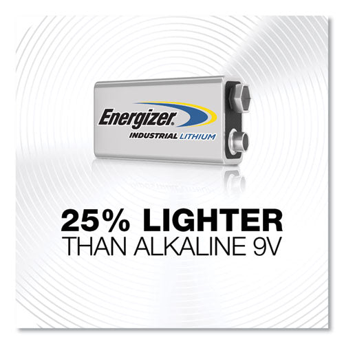 Image of Energizer® Industrial Lithium 9v Battery, 9 V, 12/box
