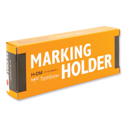 Image of Tombow® Wax-Based Marking Pencil, 4.4 Mm, Red Wax, Navy Blue Barrel, 10/box
