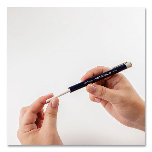 Image of Tombow® Mechanical Wax-Based Marking Pencil Refills, 4.4 Mm, White, 10/box
