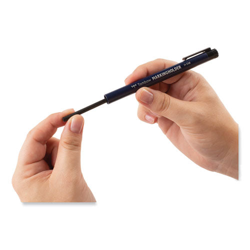 Image of Tombow® Mechanical Wax-Based Marking Pencil Refills. 4.4 Mm, Black, 10/box