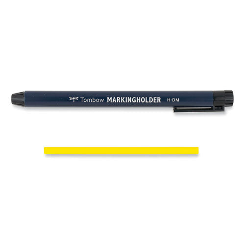 Image of Tombow® Mechanical Wax-Based Marking Pencil Refills. 4.4 Mm, Yellow, 10/box