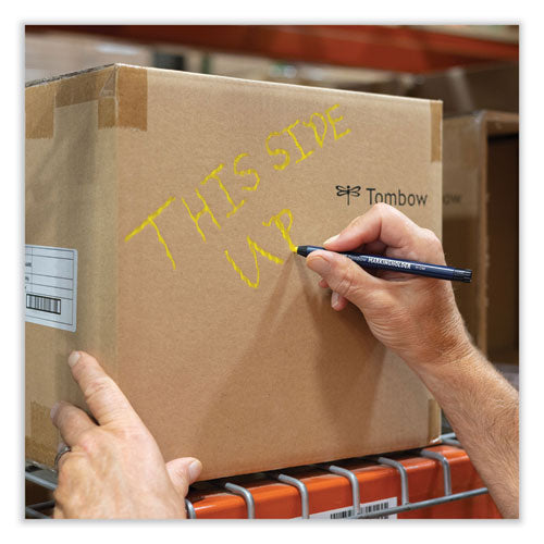 Image of Tombow® Mechanical Wax-Based Marking Pencil Refills. 4.4 Mm, Yellow, 10/box