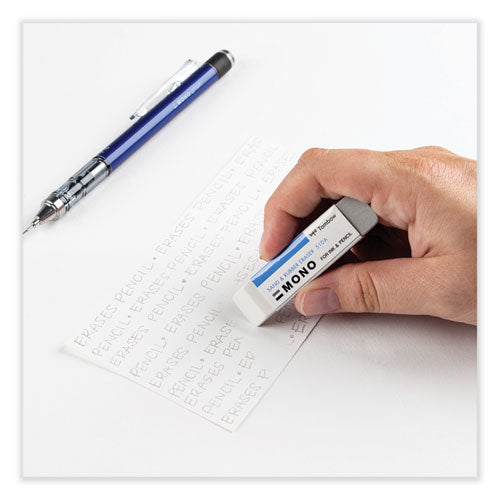 Image of Tombow® Mono® Sand And Rubber Eraser, For Pencil/ink Marks, Rectangular Block, Medium, White