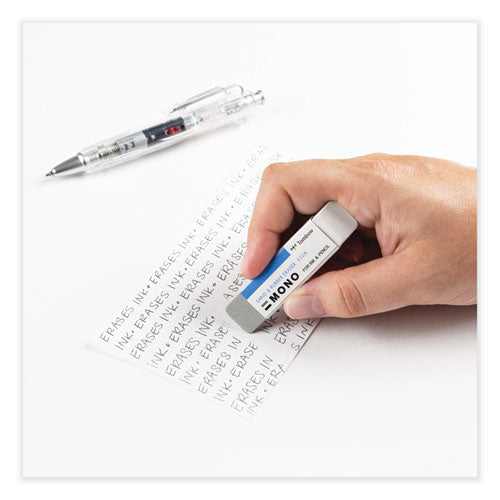 Image of Tombow® Mono® Sand And Rubber Eraser, For Pencil/ink Marks, Rectangular Block, Medium, White