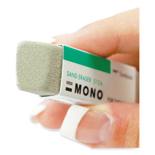 Image of Tombow® Mono® Sand Eraser, For Pencil/ink Marks, Rectangular Block, Small, White
