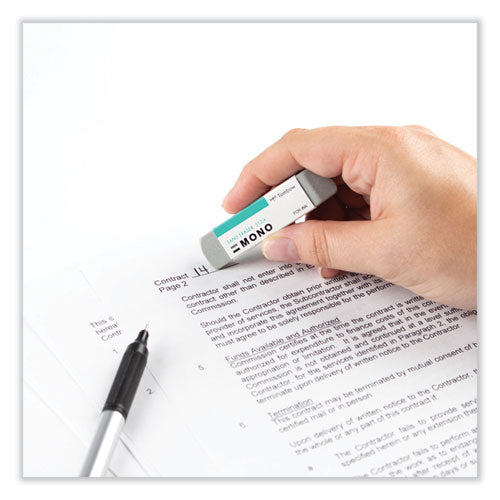 Image of Tombow® Mono® Sand Eraser, For Pencil/ink Marks, Rectangular Block, Small, White