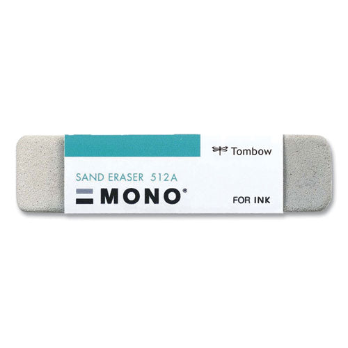Image of Tombow® Mono® Sand Eraser, For Pencil/ink Marks, Rectangular Block, Small, White