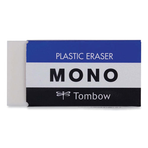 Image of Tombow® Mono® Eraser, For Pencil Marks, Rectangular Block, Jumbo, White