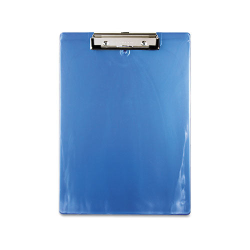 Image of Saunders Recycled Plastic Clipboard, 0.5" Clip Capacity, Holds 8.5 x 11 Sheets, Ice Blue