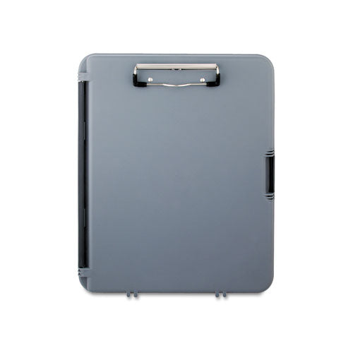 Image of Saunders WorkMate Storage Clipboard, 0.5" Clip Capacity, Holds 8.5 x 11 Sheets, Charcoal/Gray