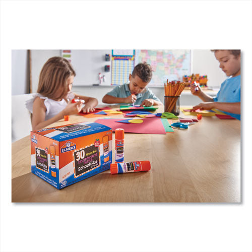 Image of Elmer's® Disappearing Purple School Glue Stick, 0.24 Oz, Dries Clear, 30/box