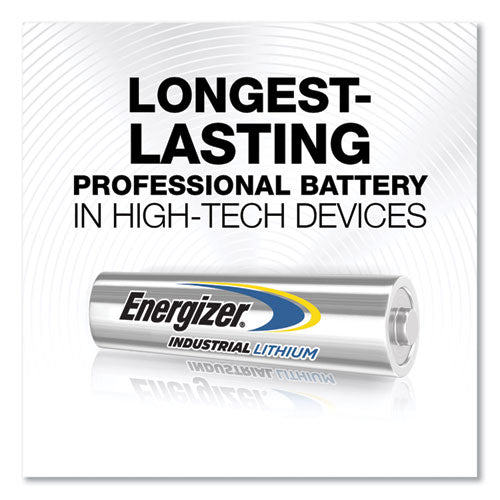 Image of Energizer® Industrial Lithium Aaa Battery, 1.5 V, 4/pack, 6 Packs/box