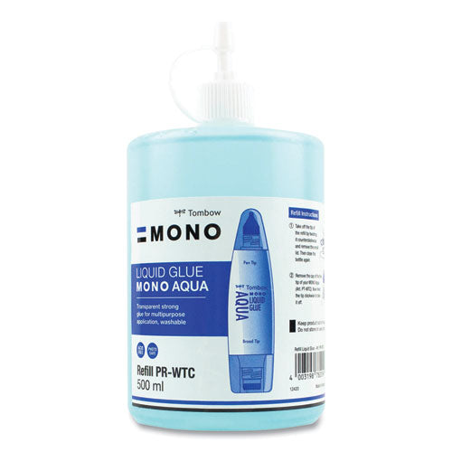 Image of Tombow® Mono® Aqua Liquid Glue Refill, 500 Ml, Dries Clear