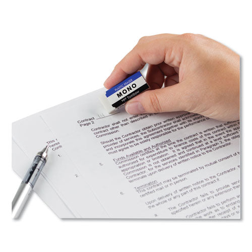 Image of Tombow® Mono® Eraser, For Pencil Marks, Rectangular Block, Small, White