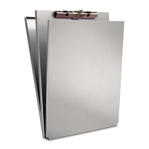 Image of Saunders A-Holder Aluminum Form Holder, 0.5" Clip Capacity, Holds 8.5 x 11 Sheets, Silver