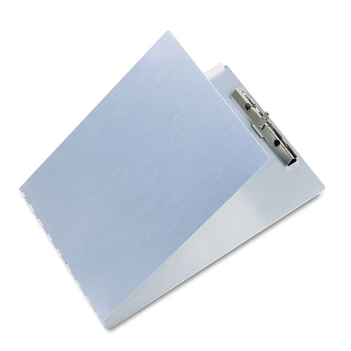 Image of Saunders Aluminum Clipboard with Writing Plate, 0.5" Clip Capacity, Holds 8.5 x 11 Sheets, Silver