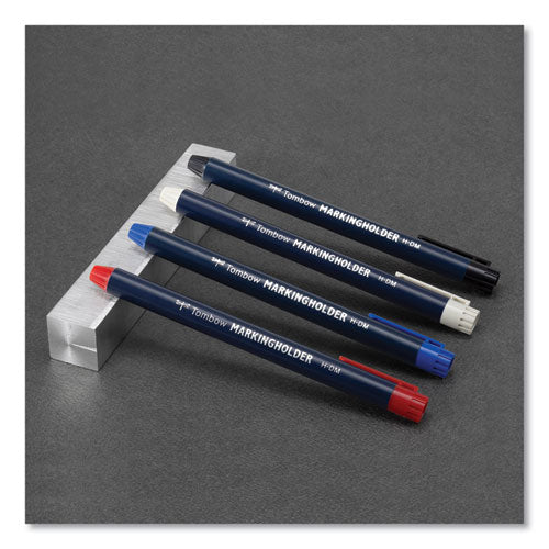 Image of Tombow® Mechanical Wax-Based Marking Pencil Refills, 4.4 mm, Red, 10/Box