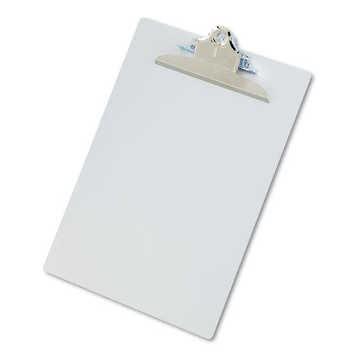 Image of Saunders Recycled Aluminum Clipboard with High-Capacity Clip, 1" Clip Capacity, Holds 8.5 x 11 Sheets, Silver