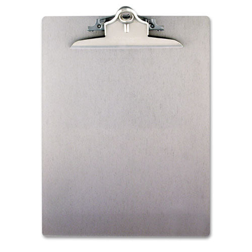 Image of Saunders Recycled Aluminum Clipboard with High-Capacity Clip, 1" Clip Capacity, Holds 8.5 x 11 Sheets, Silver