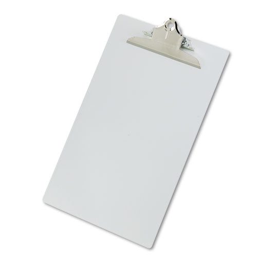 Image of Saunders Recycled Aluminum Clipboard with High-Capacity Clip, 1" Clip Capacity, Holds 8.5 x 14 Sheets, Silver