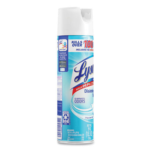 Image of LYSOL® Brand Disinfectant Spray, Crisp Linen Scent, 19 Oz Aerosol Spray
