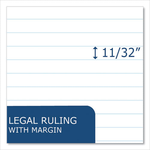Image of Roaring Spring® Usda Certified Bio-Preferred Legal Pad, Wide/legal Rule, 40 White 8.5 X 11.75 Sheets, 12/pack