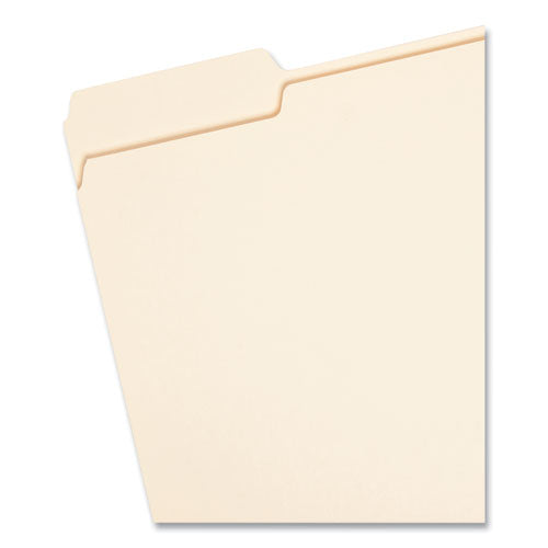Image of Smead Manila File Folders, 1/3-Cut Tabs: Left Position, Letter Size, 0.75" Expansion, Manila, 100/Box
