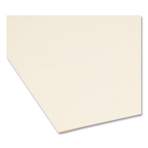 Image of Smead Manila Guide Height Systems File Folders, 2/5-Cut Tabs: Right of Center, Letter Size, 0.75" Expansion, Manila, 100/Box