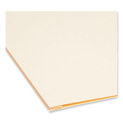 Image of Smead Expandable Heavyweight File Folders, 1/3-Cut Tabs: Assorted, Letter Size, 1.5" Expansion, Manila, 50/Box