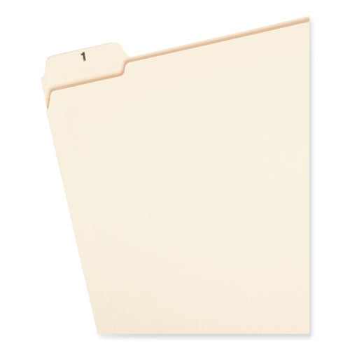 Image of Smead Indexed File Folder Sets, 1/5-Cut Prelabeled Tabs: 1 to 31, Letter Size, 0.75" Expansion, Manila, 31/Set