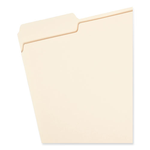 Image of Smead Manila File Folders, 1/3-Cut Tabs: Assorted, Letter Size, 0.75" Expansion, Manila, 24/Pack