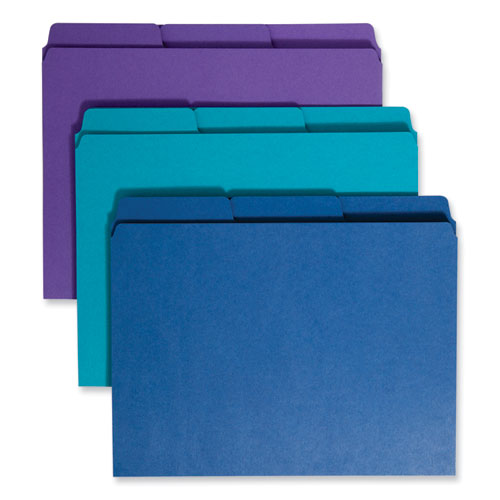 Image of Smead SuperTab Organizer Folder, 1/3-Cut Tabs: Assorted, Letter Size, 0.75" Expansion, Assorted Colors, 3/Pack